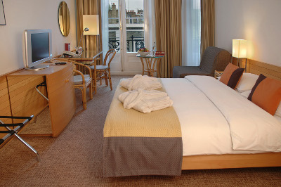 One hotel room looks pretty much like another